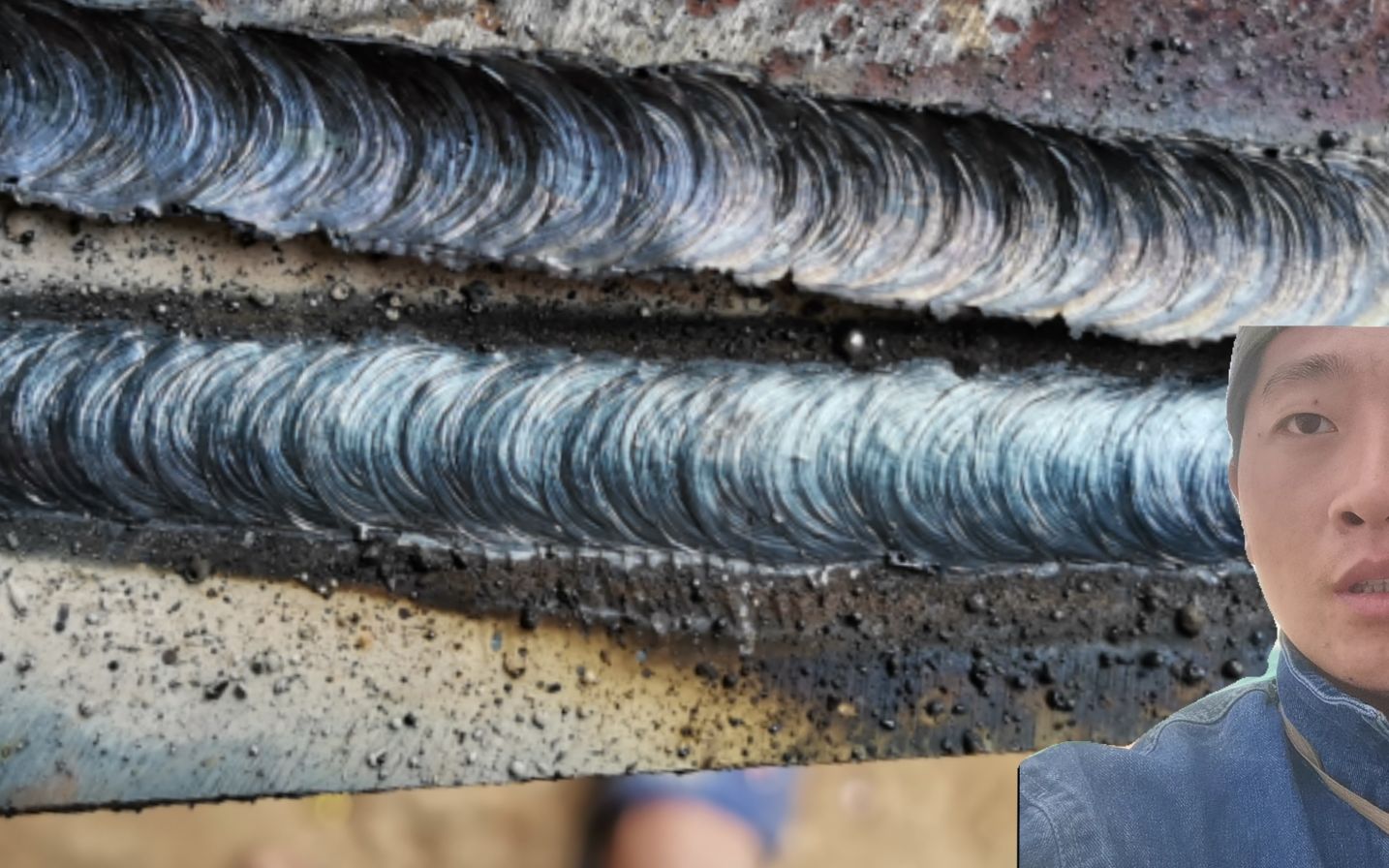 焊电焊分不清铁水和药皮小小操作解决问题很实用