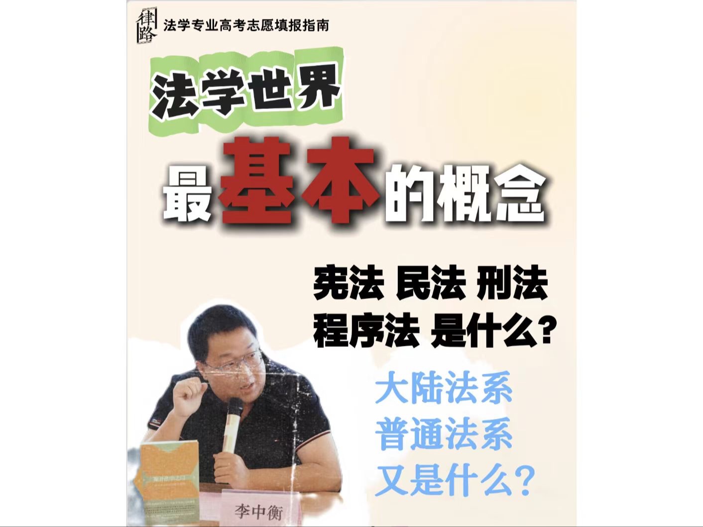 [图]《法学专业高考志愿填报》公开课第04期：法学世界的基本概念（下）