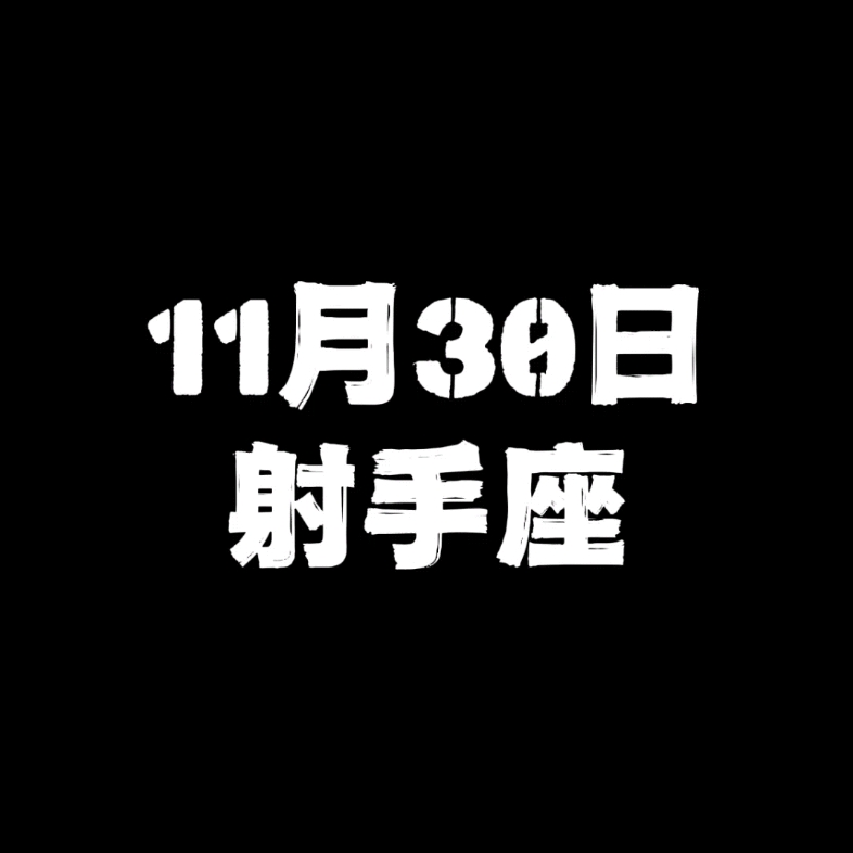 11月30日的射手座哔哩哔哩bilibili