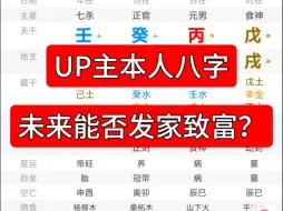 Download Video: up主本人八字，未来是否能发家致富？（已经开始幻想成富一代了！）