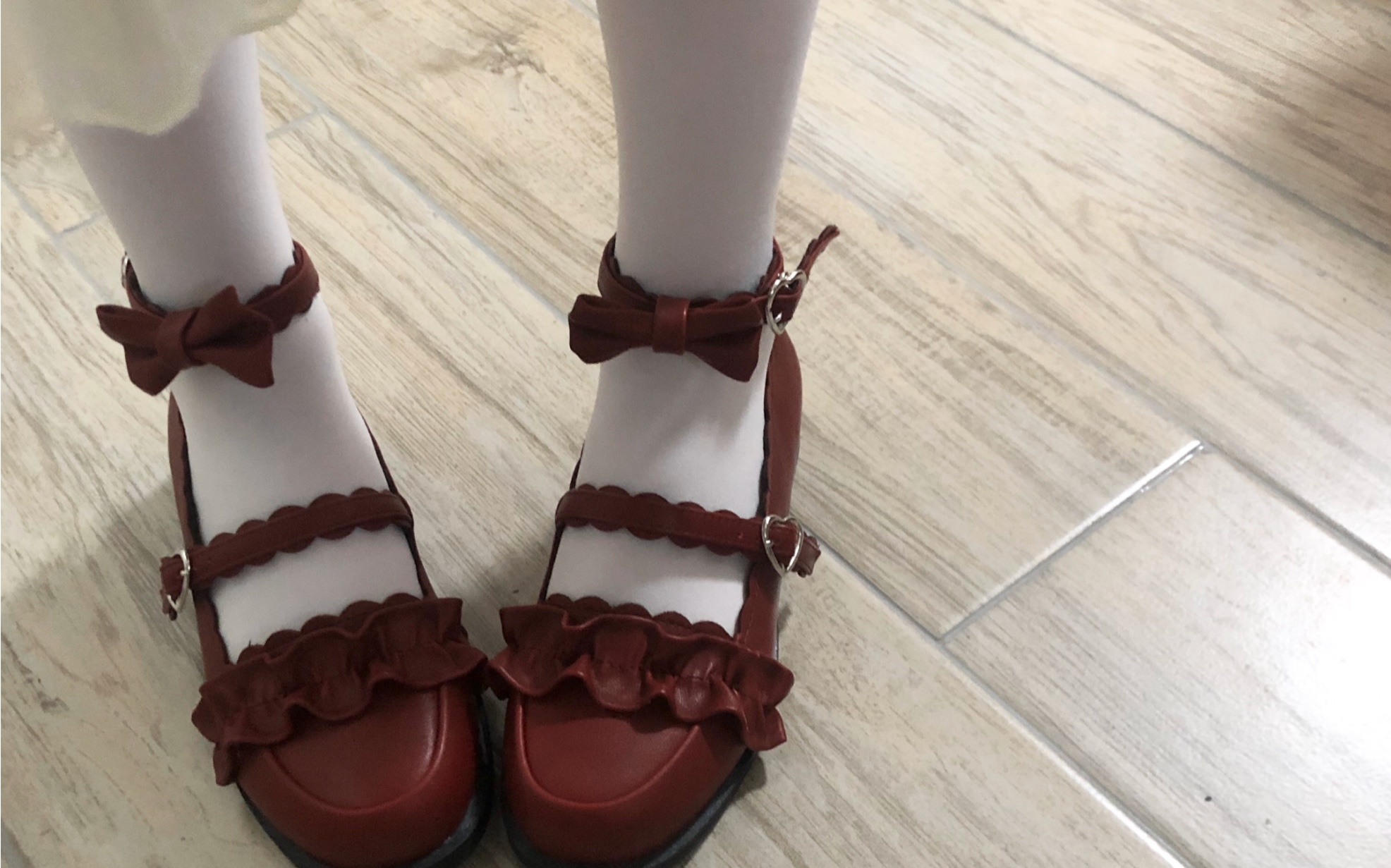 lolita少女皮鞋试穿测评