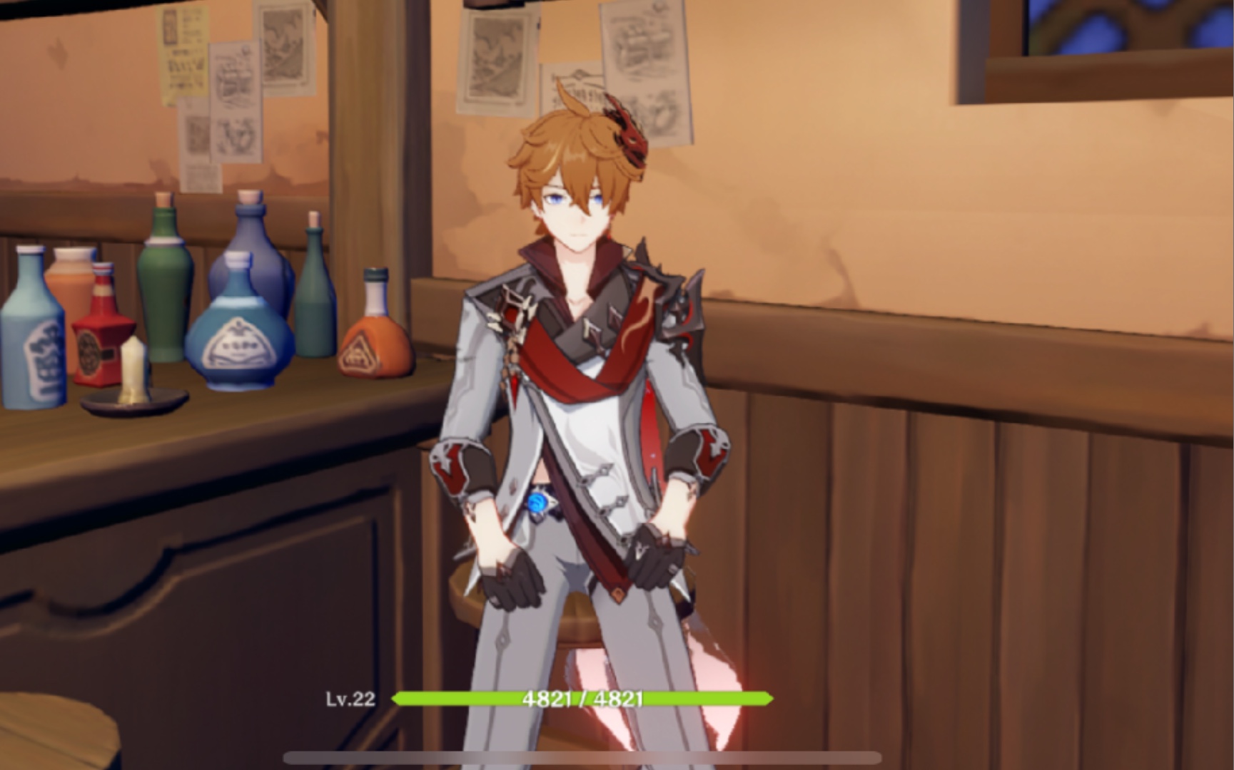 原神达达利亚是怎么坐高凳的