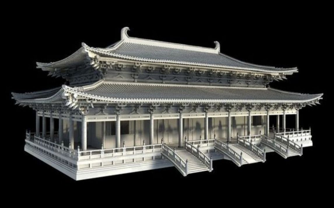 【3DMAX建模】大型游戏场景“古风宫殿”模型制作教学,0基础场景建模案例思路学习,游戏场景模型全流程制作讲解,真的很简单!哔哩哔哩bilibili