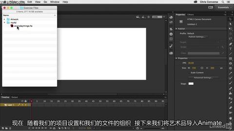 Lynda中文字幕Adobe Animate CC：创建HTML5横幅广告-哔哩哔哩