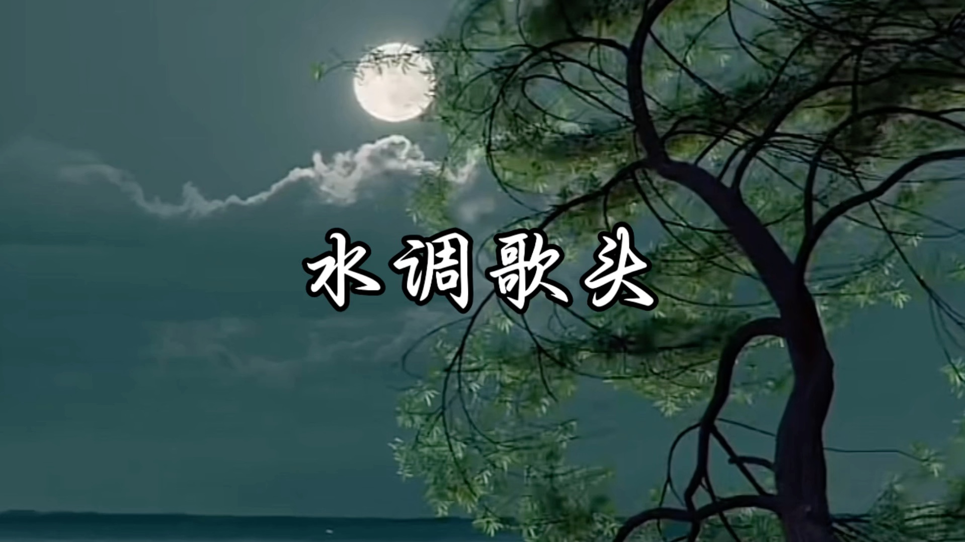 水调歌头 | 宋·苏轼:但愿人长久,千里共婵娟.