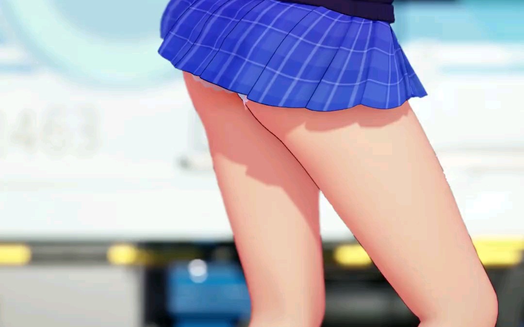 活动作品芽衣jk制服舞蹈马路上跳舞不会被撞的神奇女武神mmd