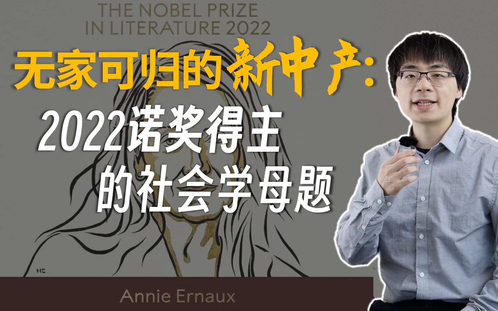 2022诺贝尔文学奖得主埃尔诺的社会学母题:无家可归的新中产哔哩哔哩bilibili