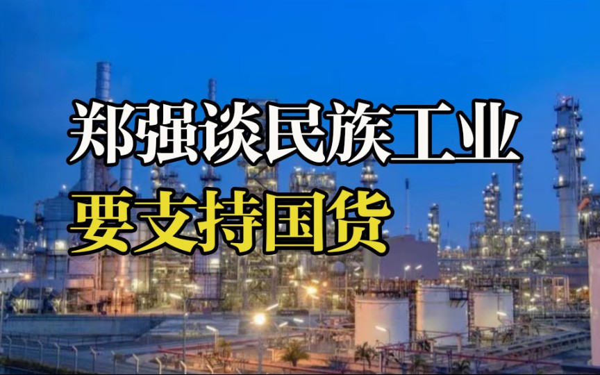 郑强谈民族工业 自己人不捧怎么做起来 要以实际行动支持国货哔哩哔哩bilibili