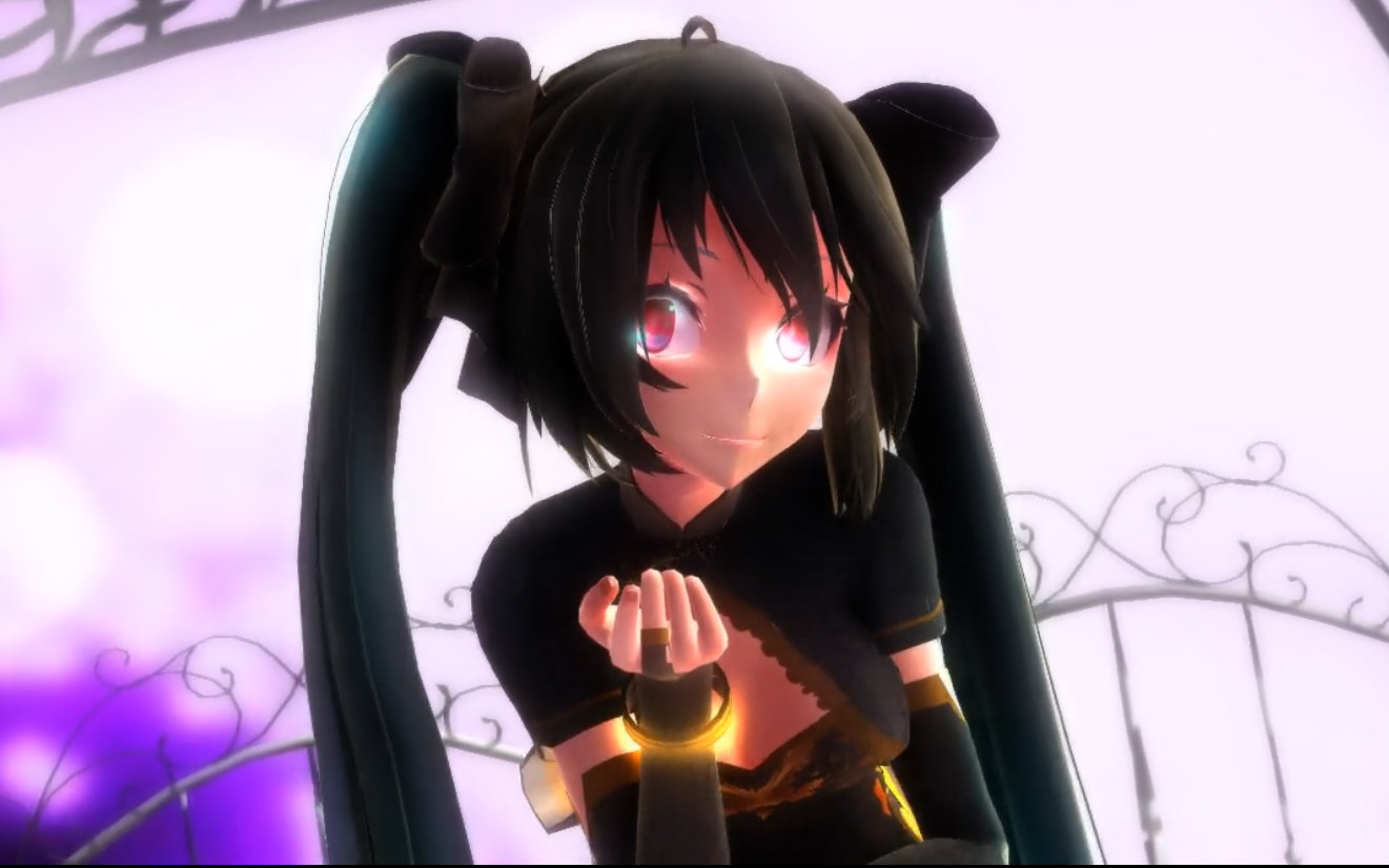 mmd 3d 初音未来 凤凰旗袍斜襟版 极乐净土 特效试验版