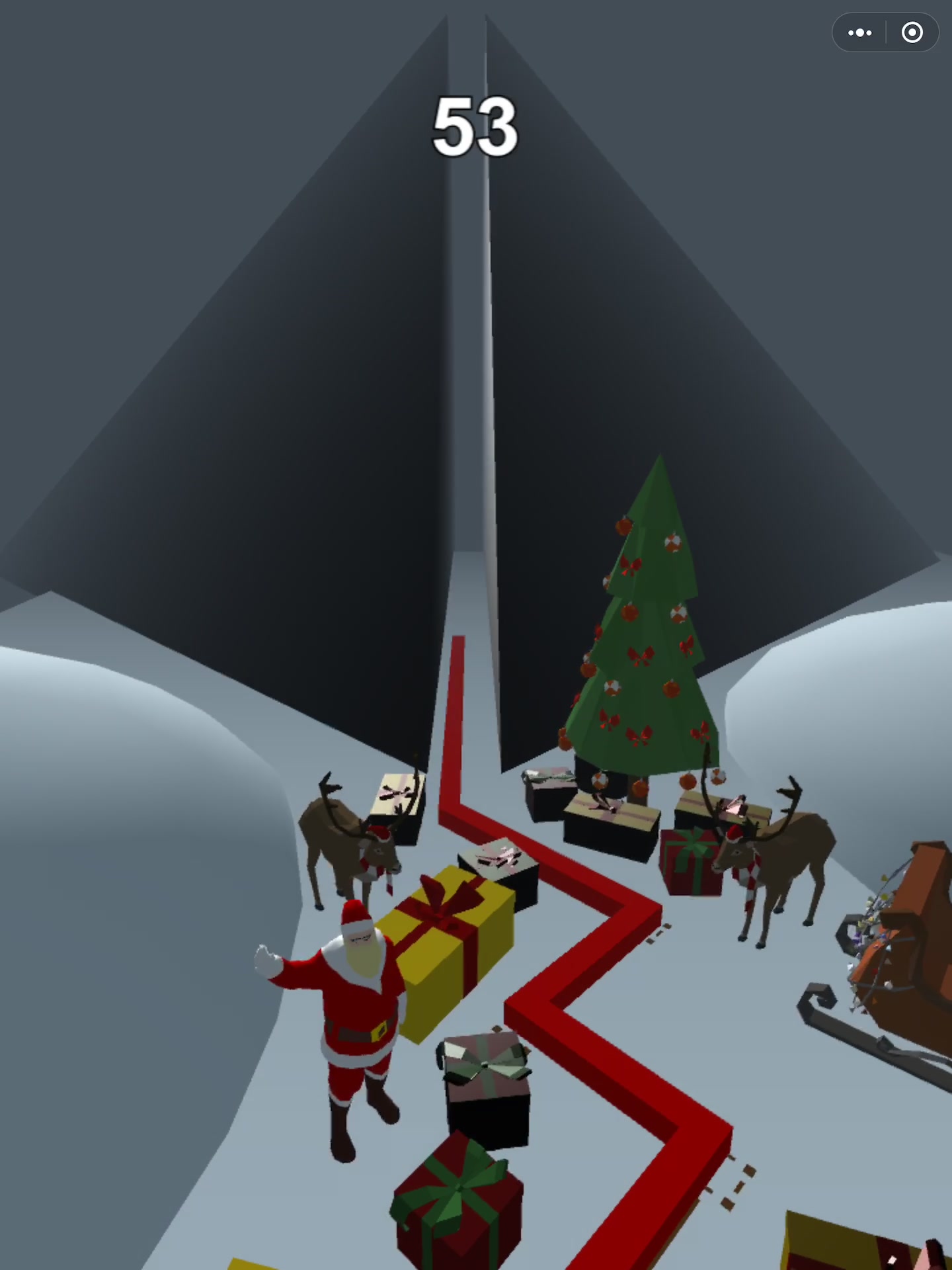 跳舞的线微信小程序圣诞前夕完美通关视频