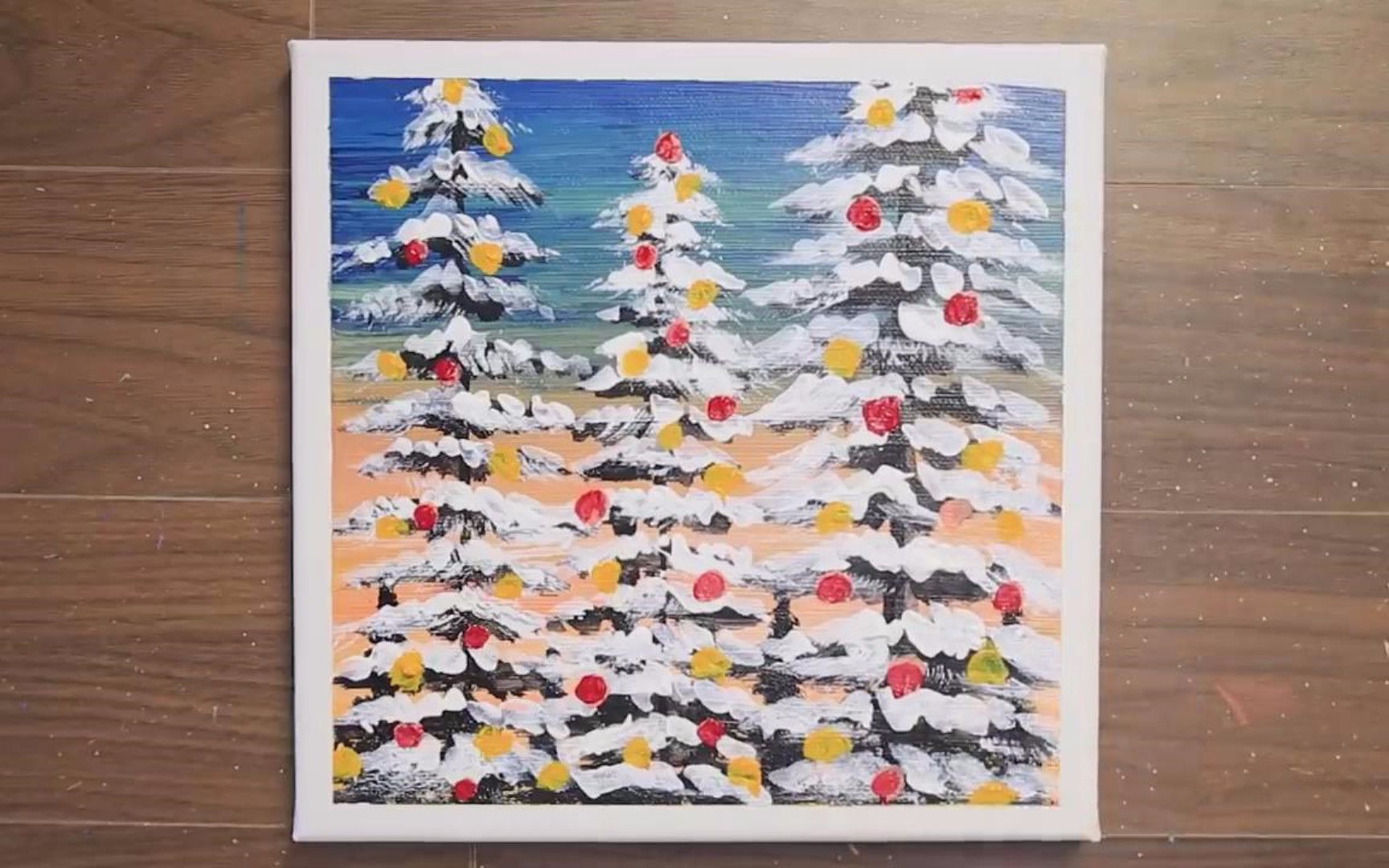 手工绘画的技巧,冬季树挂的简单画法!