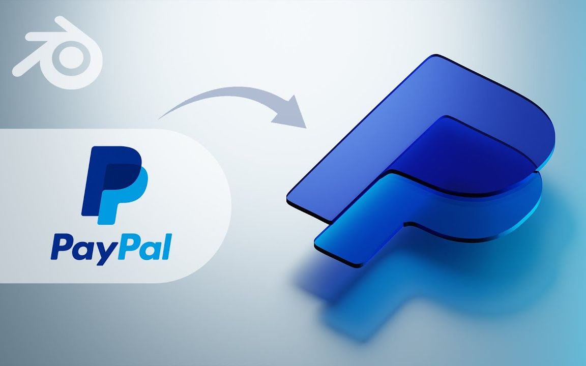 Blender 制作 Paypal logo动画过程(中英文字幕)哔哩哔哩bilibili