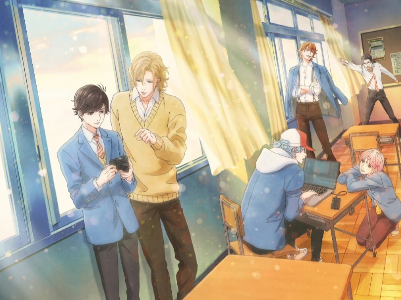 日腐漫《黄昏失焦》预告,7月4日播出,作为室友的不良少年大友寿与电影