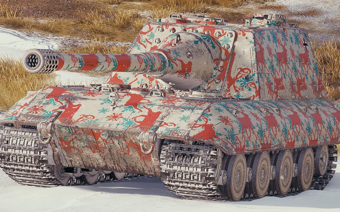 坦克世界 e100突 - 9杀 1.02万伤害 [埃勒斯堡]