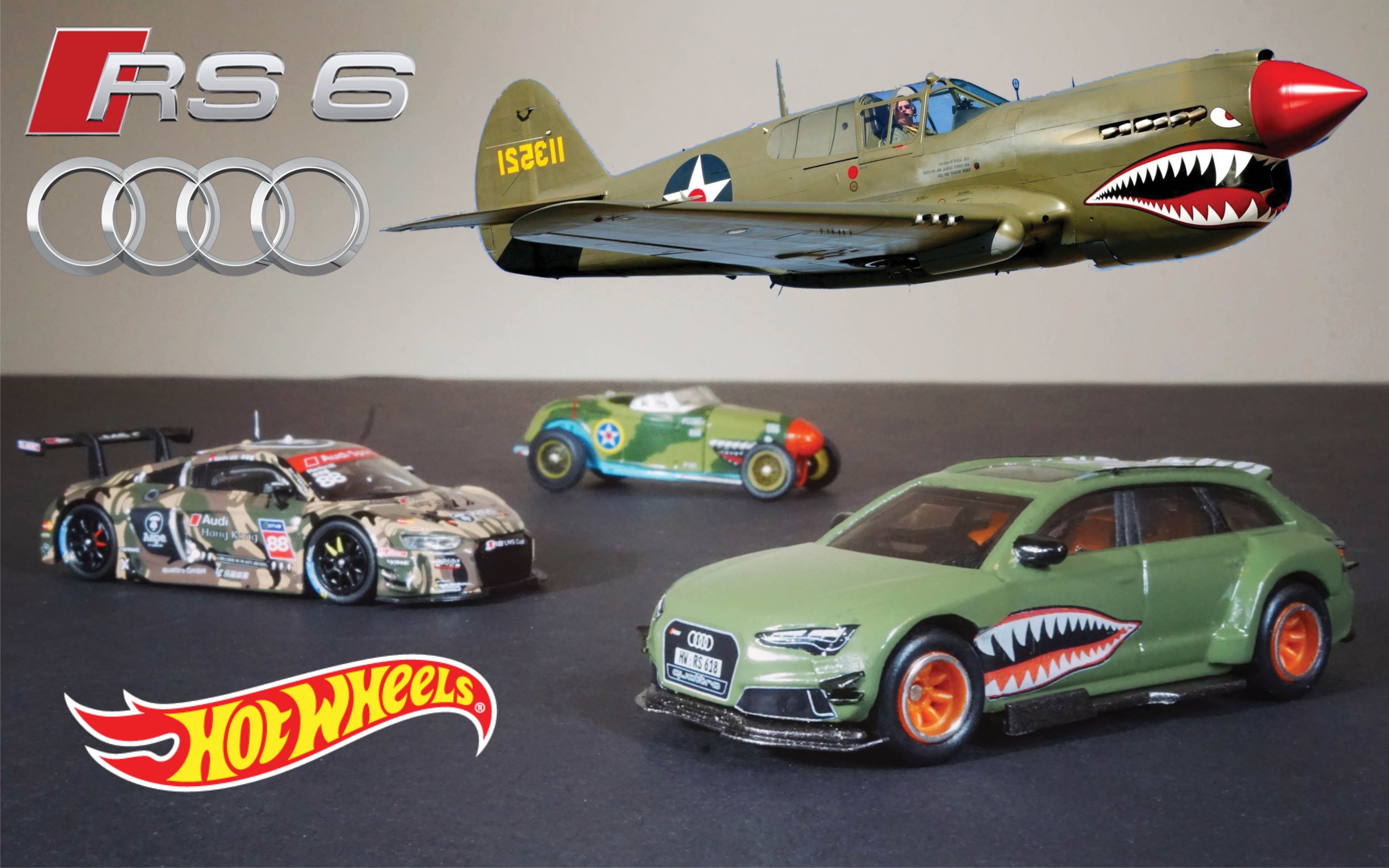 风火轮改造奥迪rs6战鹰宽体套件