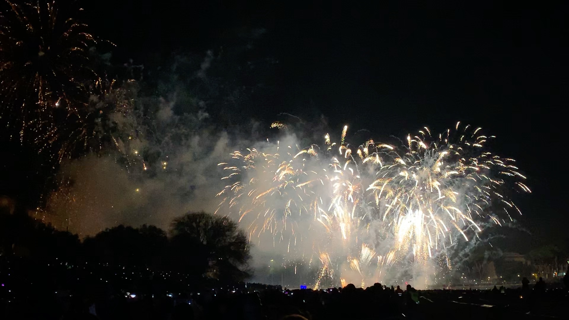 2019年疫情前的罗马新年烟花会