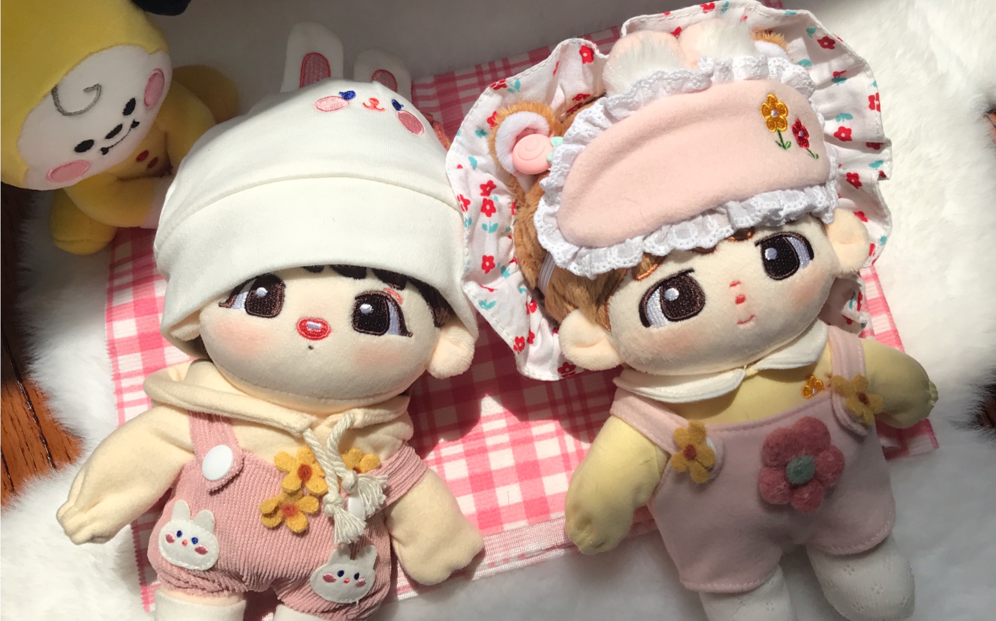 【nami】棉花娃娃娃衣试穿小兔花花春日花花