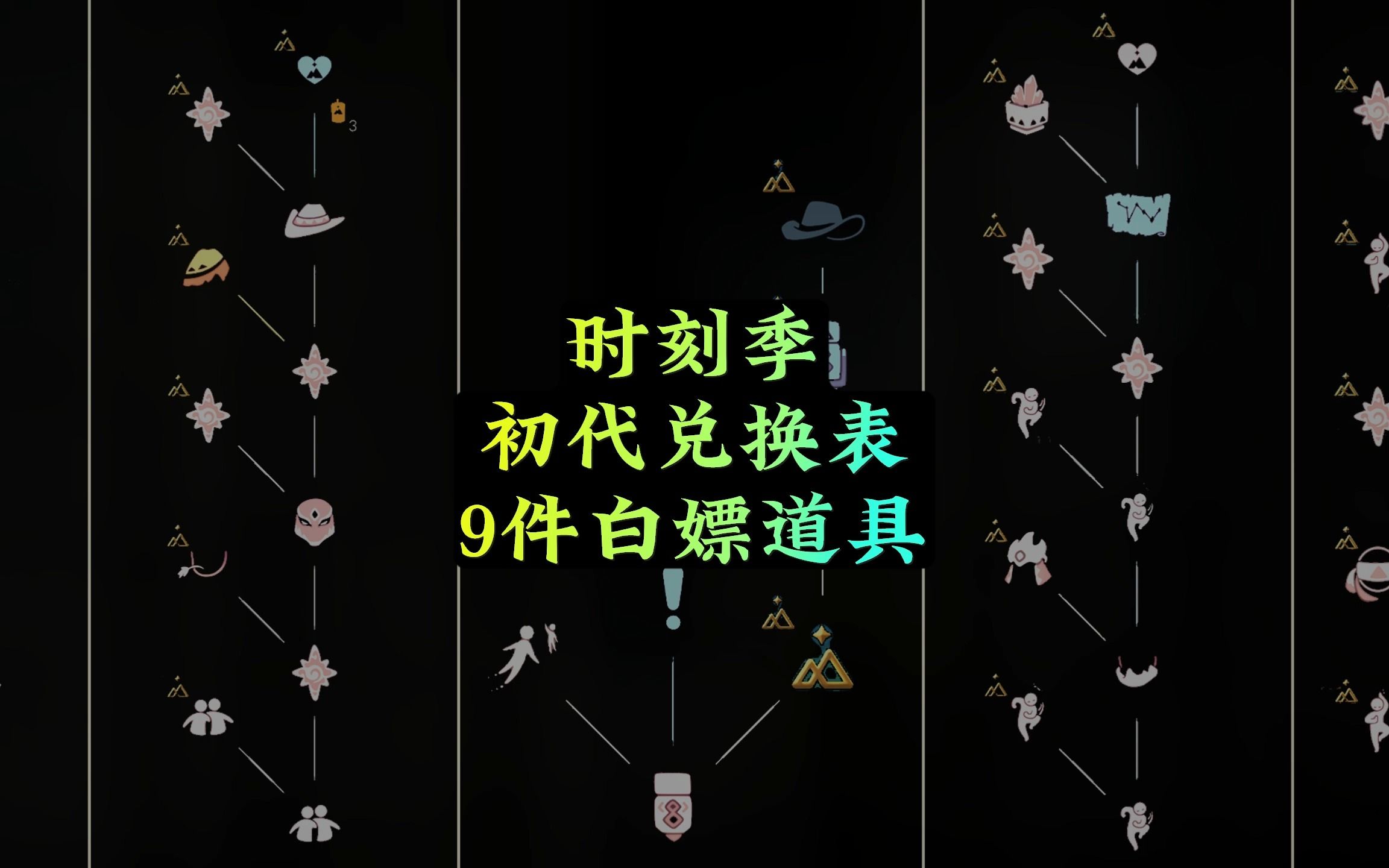 光遇:时刻季初代兑换表,392根季蜡,9件白嫖道具