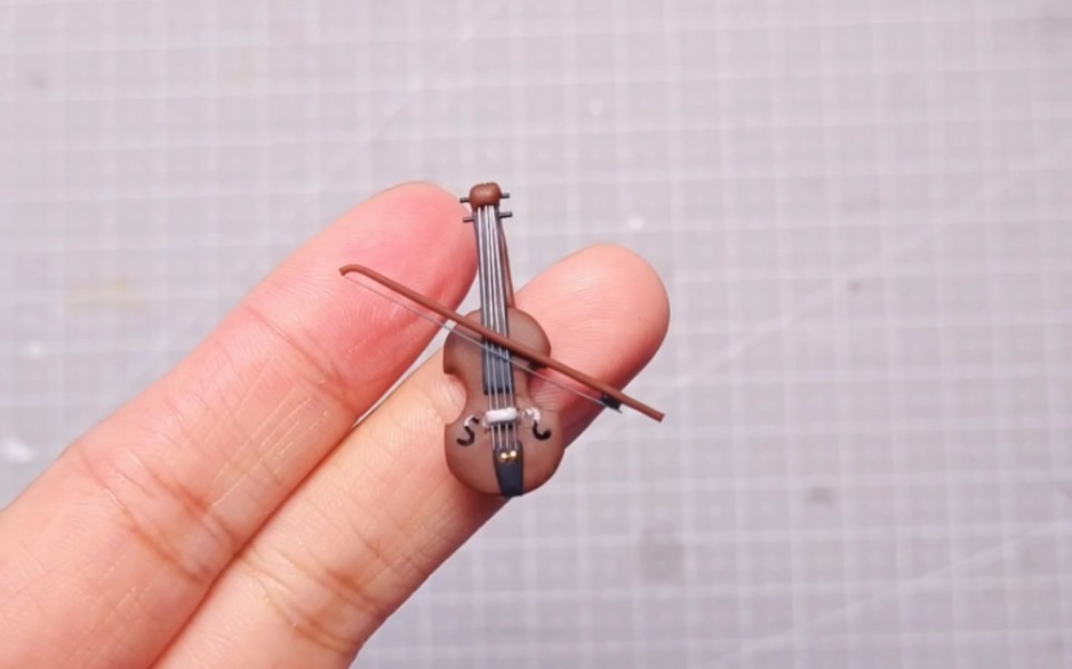 【软陶】手工自制迷你小提琴