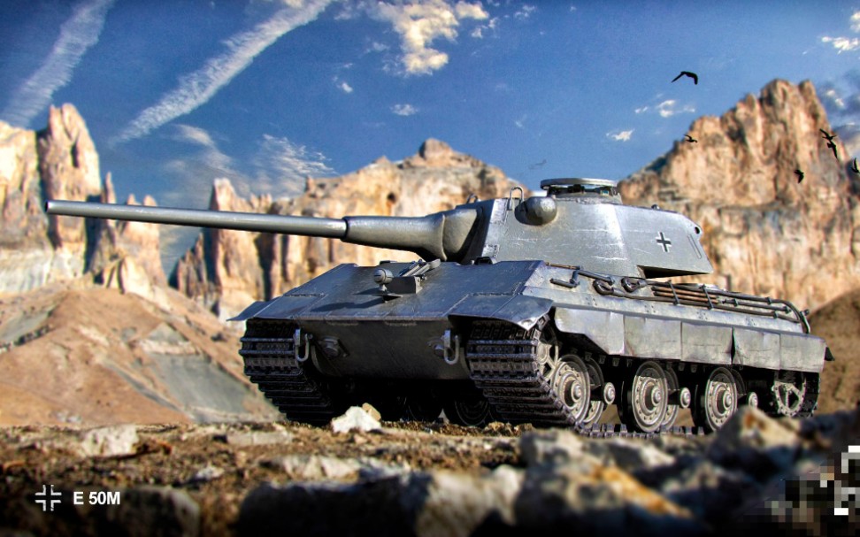 【鸽子精秋水】《wotb》飞奔重坦e50m