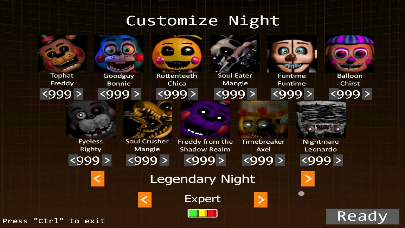 FNaF:UE3 Legendary Night Expert Completed哔哩哔哩bilibiliFNAF游戏实况