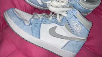 Air Jordan 1 水洗蓝薄荷糖_哔哩哔哩_bilibili