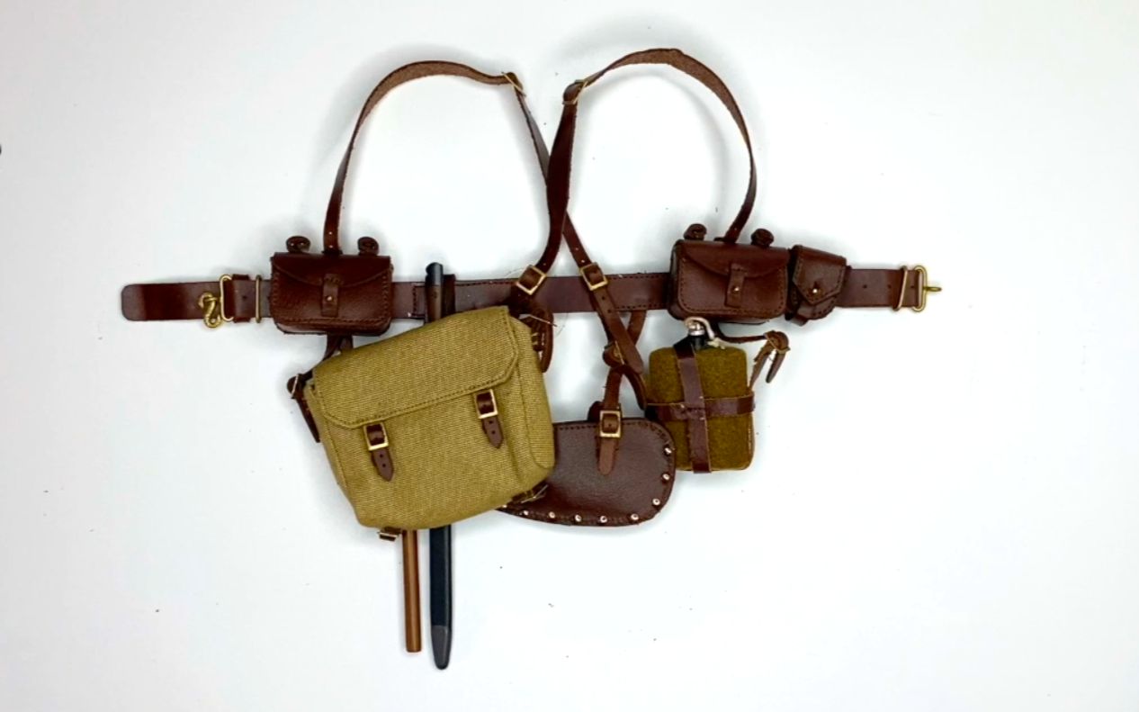 did b11013一战英军b款如何用p14皮带连接各种配件