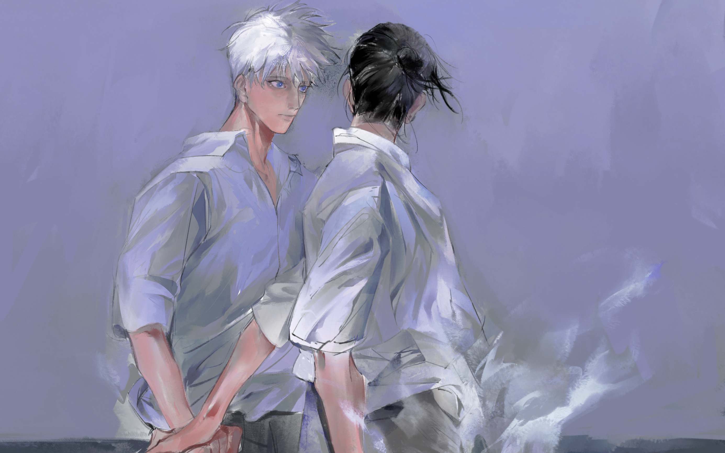 【procreate】one last dance/五条悟x夏油杰/绘画过程分享