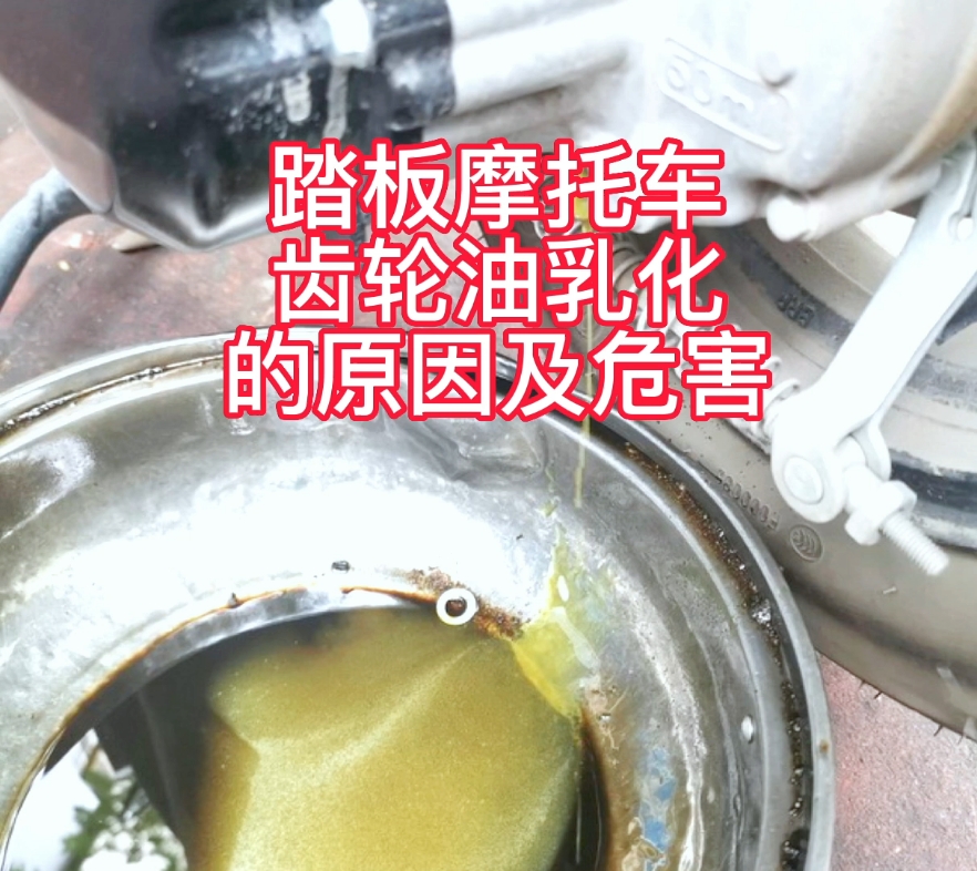 踏板摩托车齿轮油乳化的原因及危害!哔哩哔哩bilibili