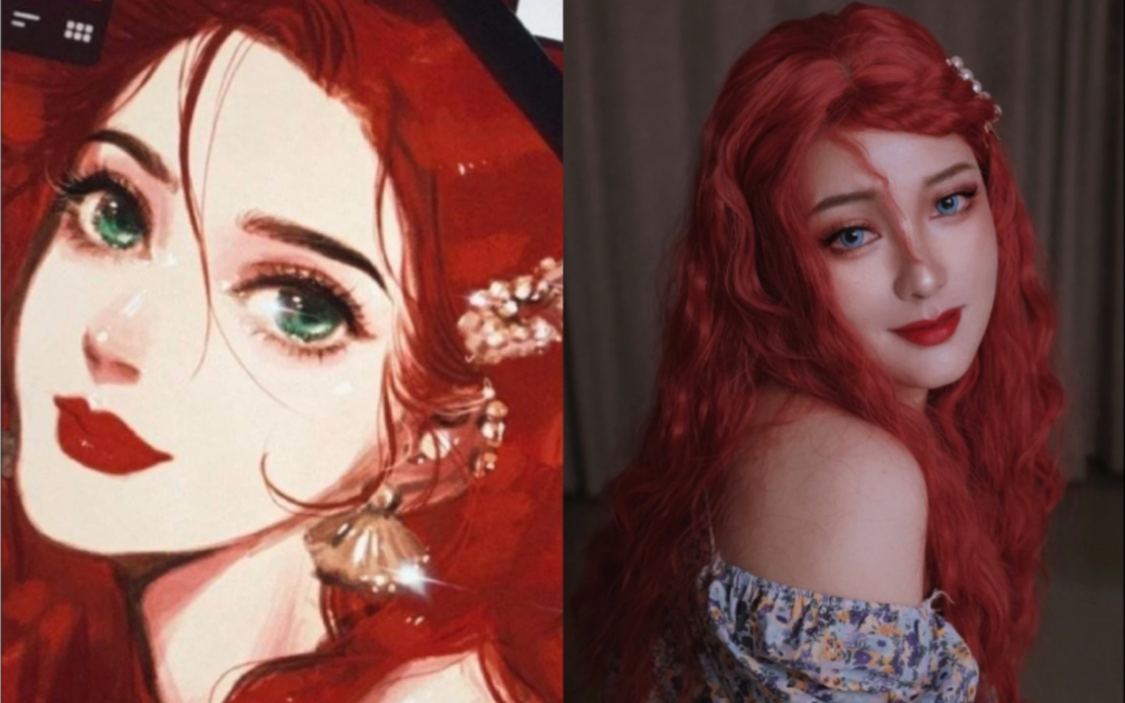 小美人鱼爱丽儿仿妆教程来咯这次好像有点翻车