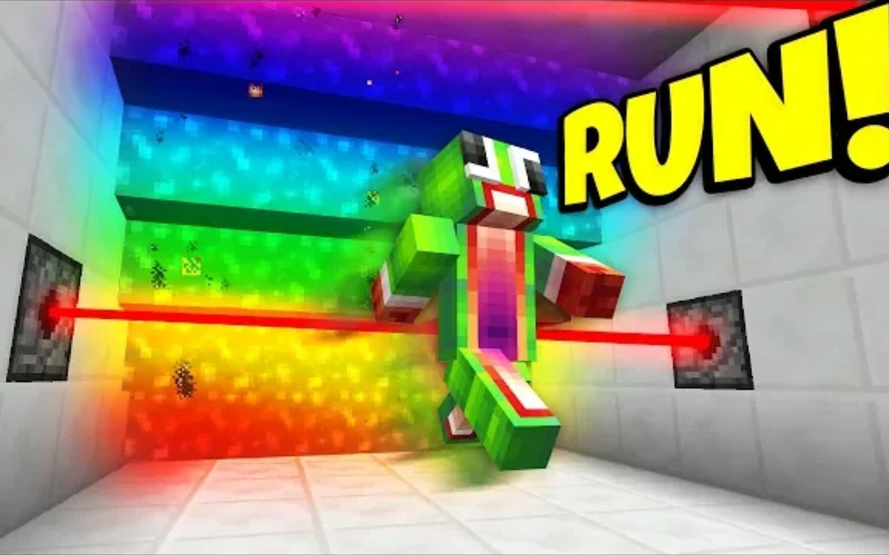 unspeakablegaming挑战mc中的彩虹岩浆酷跑