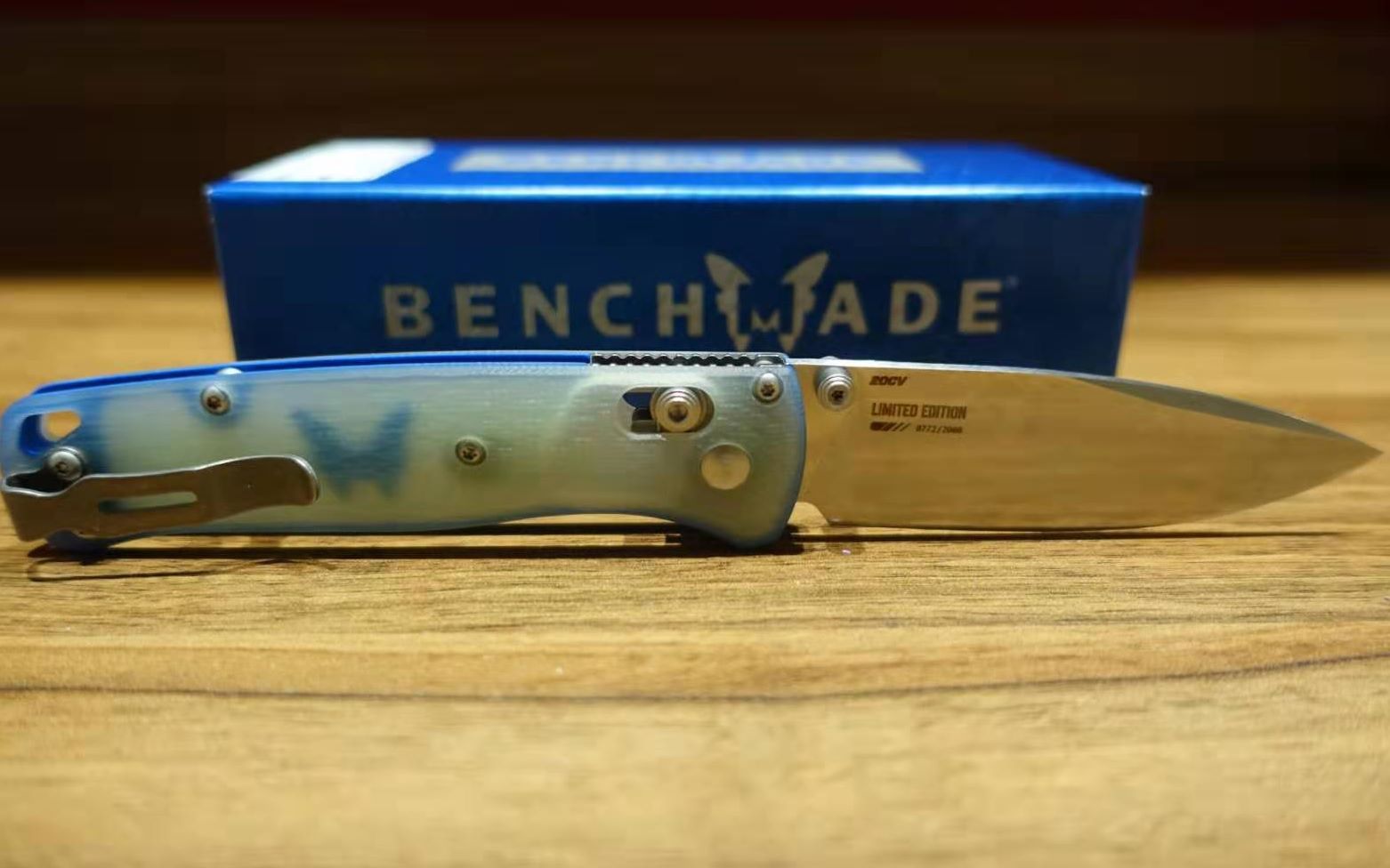 【首开|稀有】Benchmade蝴蝶5351901限量版Bugout爆火超轻EDC小折20CV+G10蓝色小蝴蝶哔哩哔哩bilibili