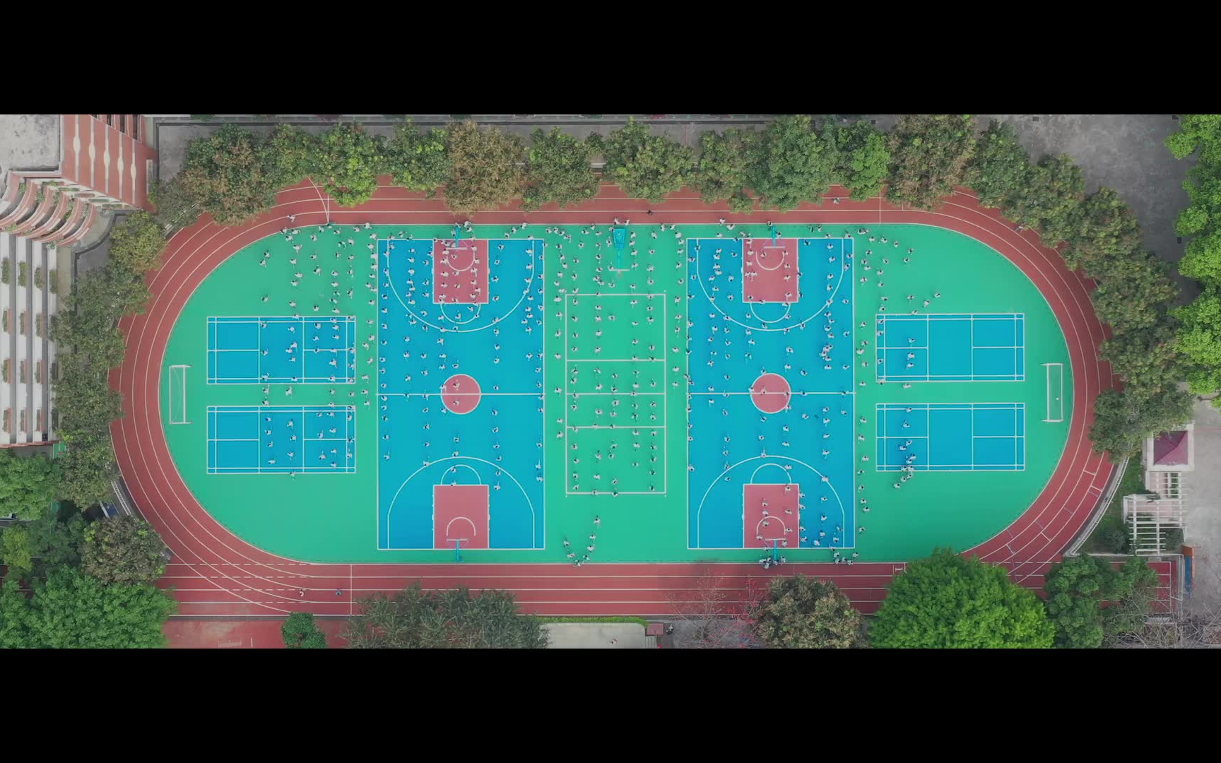 跑操2021广州市绿翠现代实验学校怡乐校区