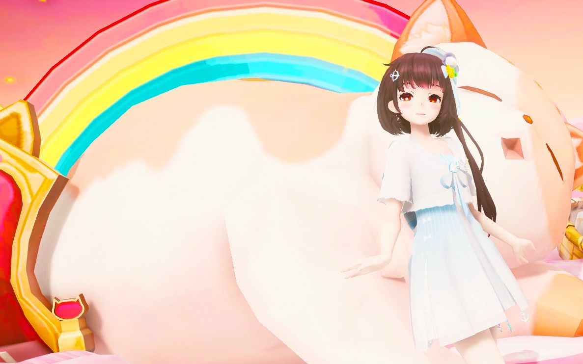 【1080p/60帧 - 海盐柠檬泠鸢mmd】彩虹节拍【ray-mmd】_哔哩哔哩