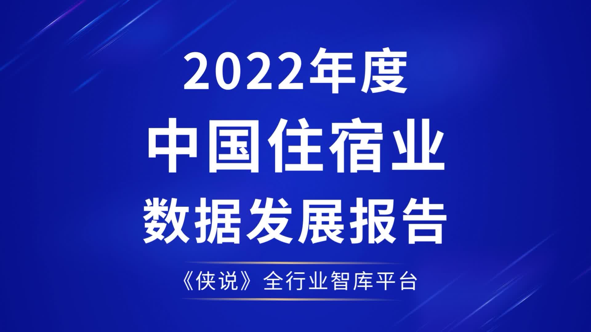 [图]2022年度中国住宿业数据发展报告