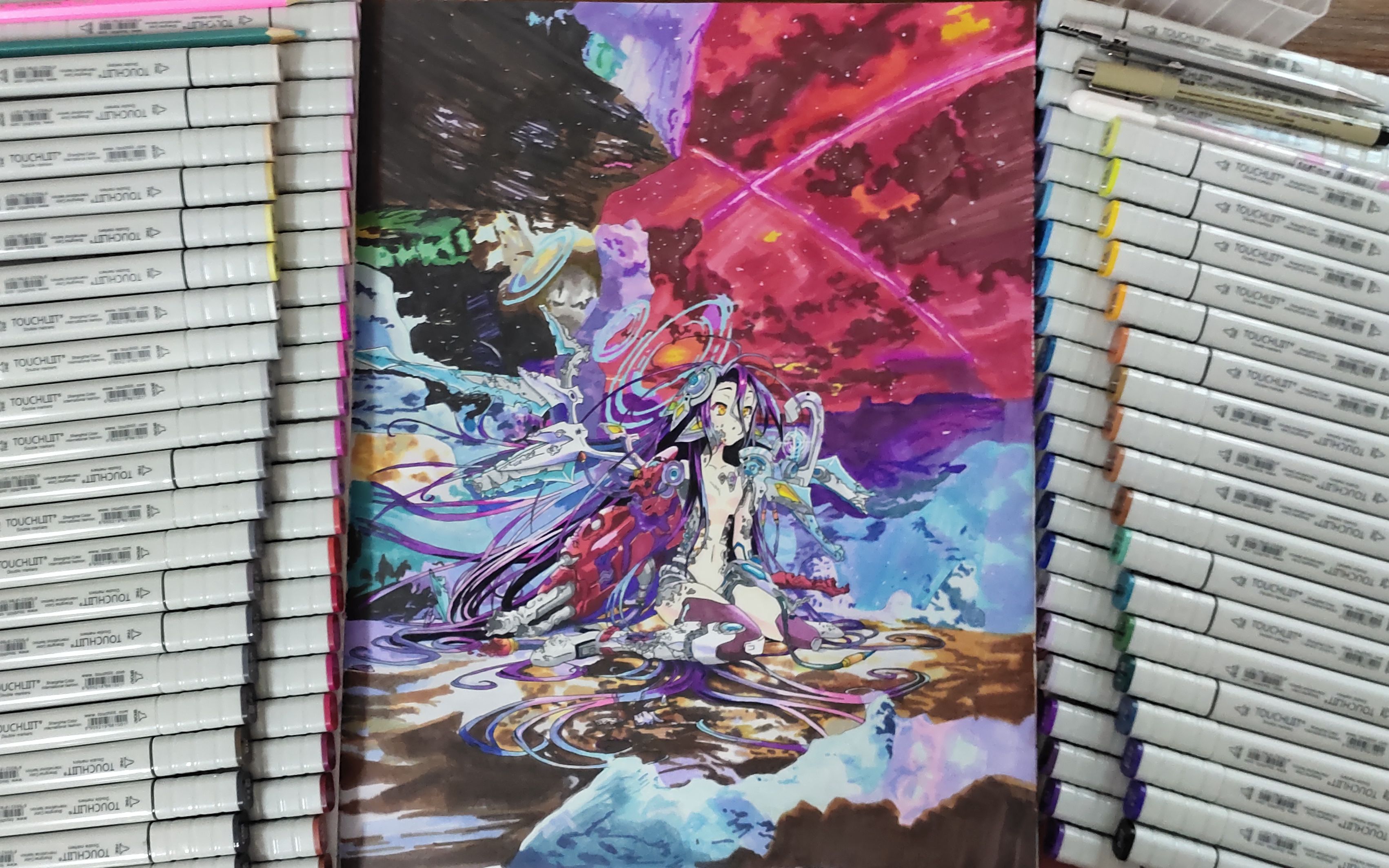 手绘战损休比超精超长绘画过程挑战