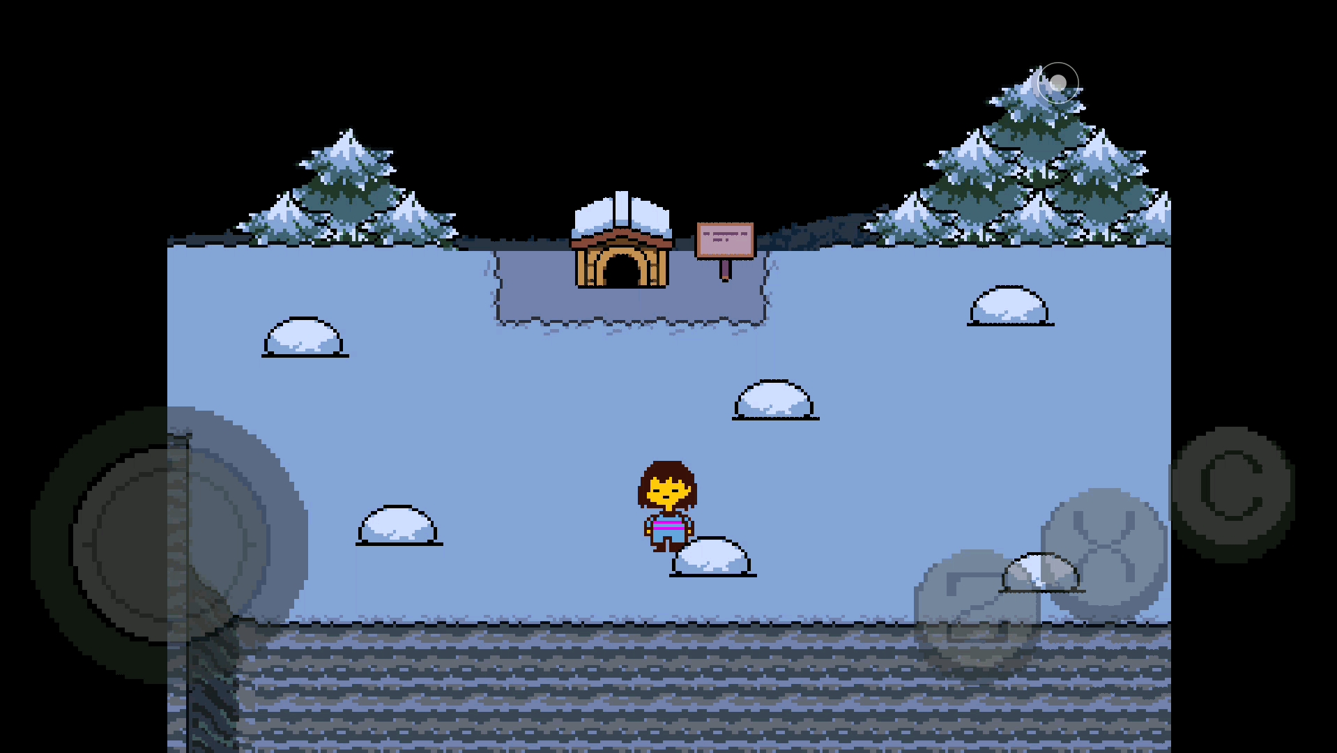 传说之下初入雪镇内有可爱的小狗狗