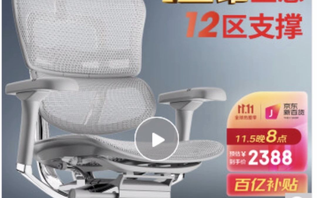 2338保友办公家具(Ergonor) 金豪e 2代/ew 2代 人体工学椅 电脑椅子办公椅电竞椅老板椅座椅 银白美国网 精英版哔哩哔哩bilibili