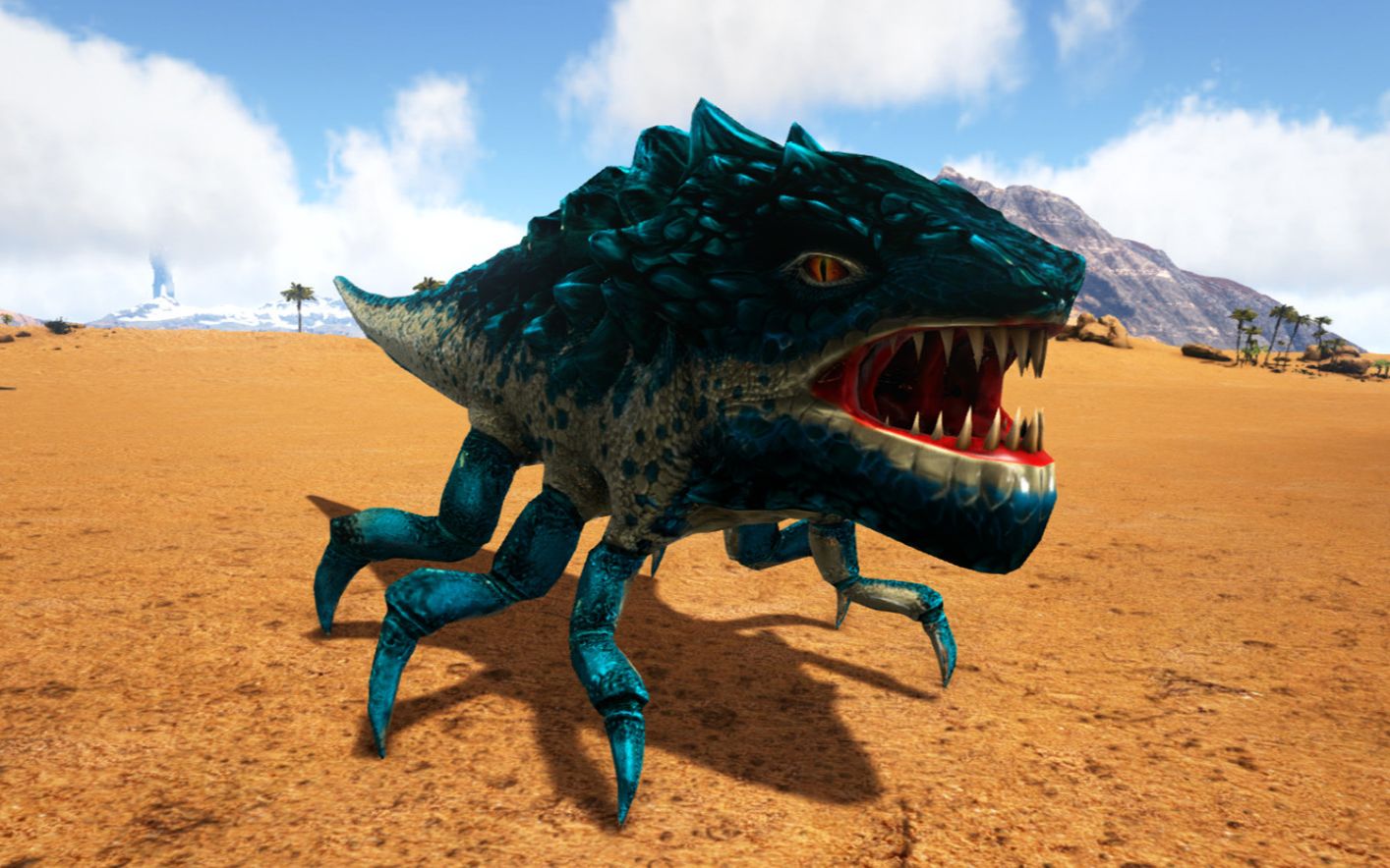 方舟生存进化神话演变27冰湖发现奇怪生物看着像是外星物种