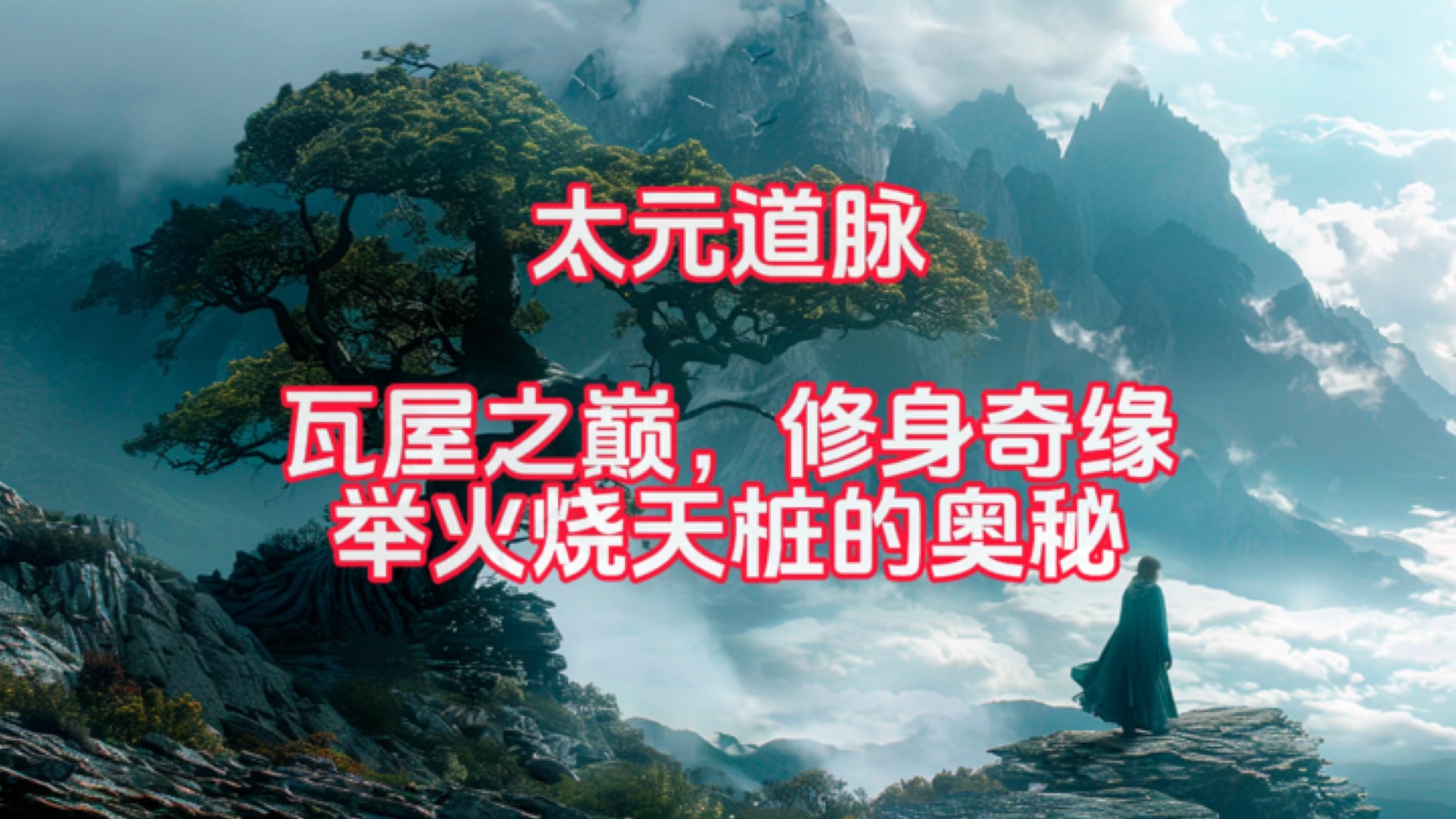 "瓦屋山,云深藏仙踪,道家内修之巅.太元道脉心法,于此流淌,举火烧天桩启悟天地,炼气通玄.探秘自然,养性炼神,圣地功法一脉相承,问道修真之...