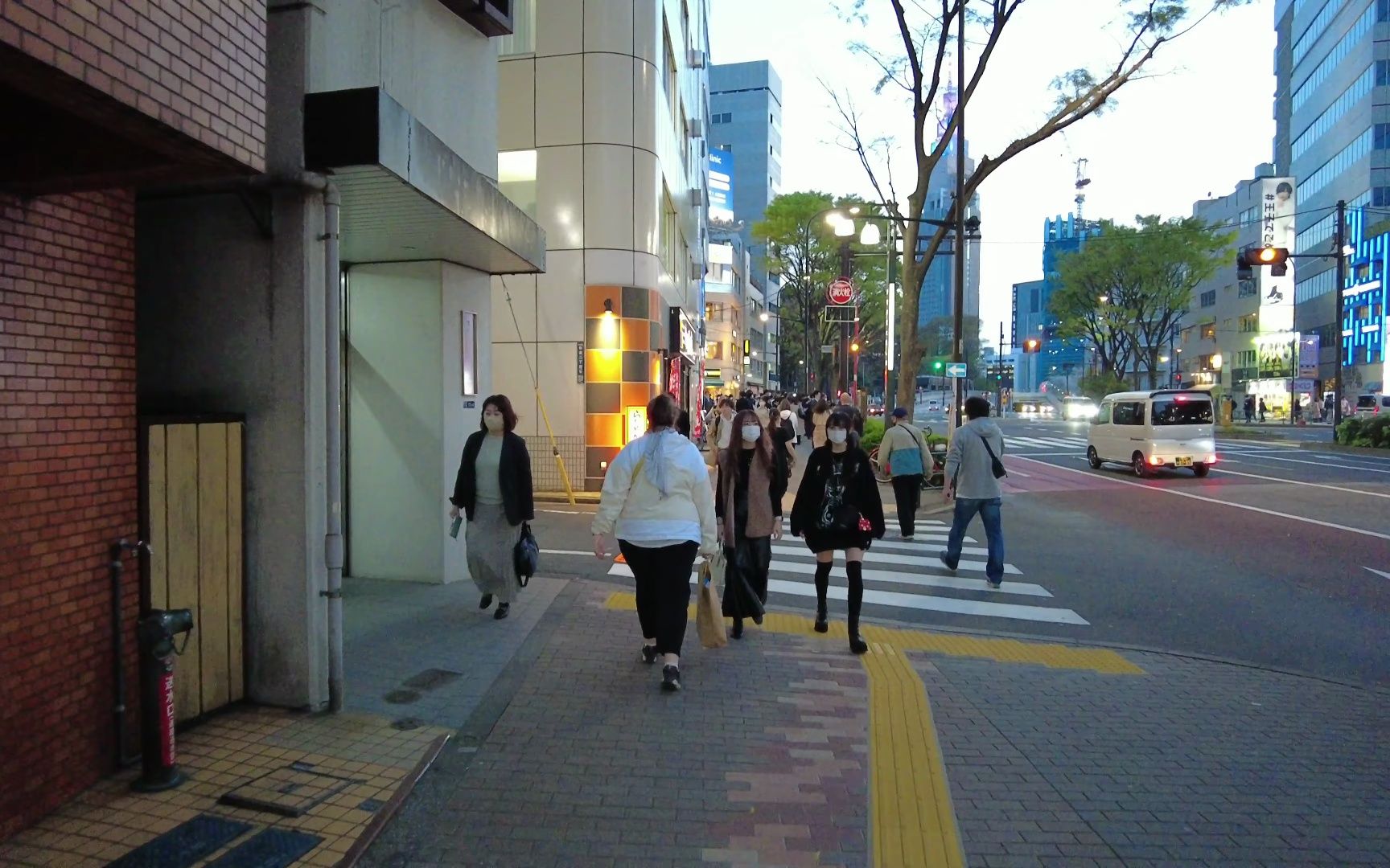 【4k超清日本】 日本东京都新宿区三丁目站周边街道