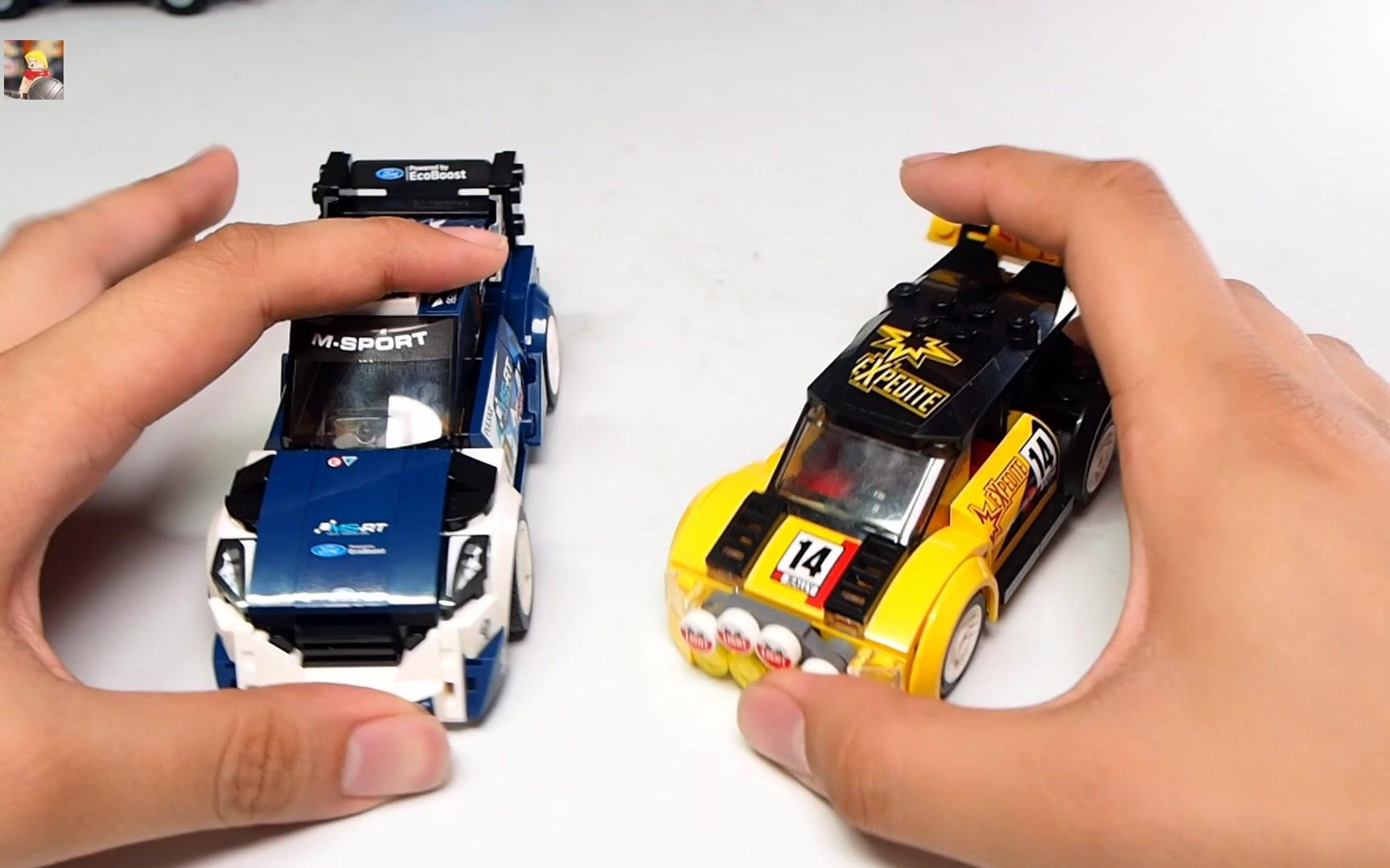 乐高wrc赛车乐高赛车系列75885vs乐高城市系列60113