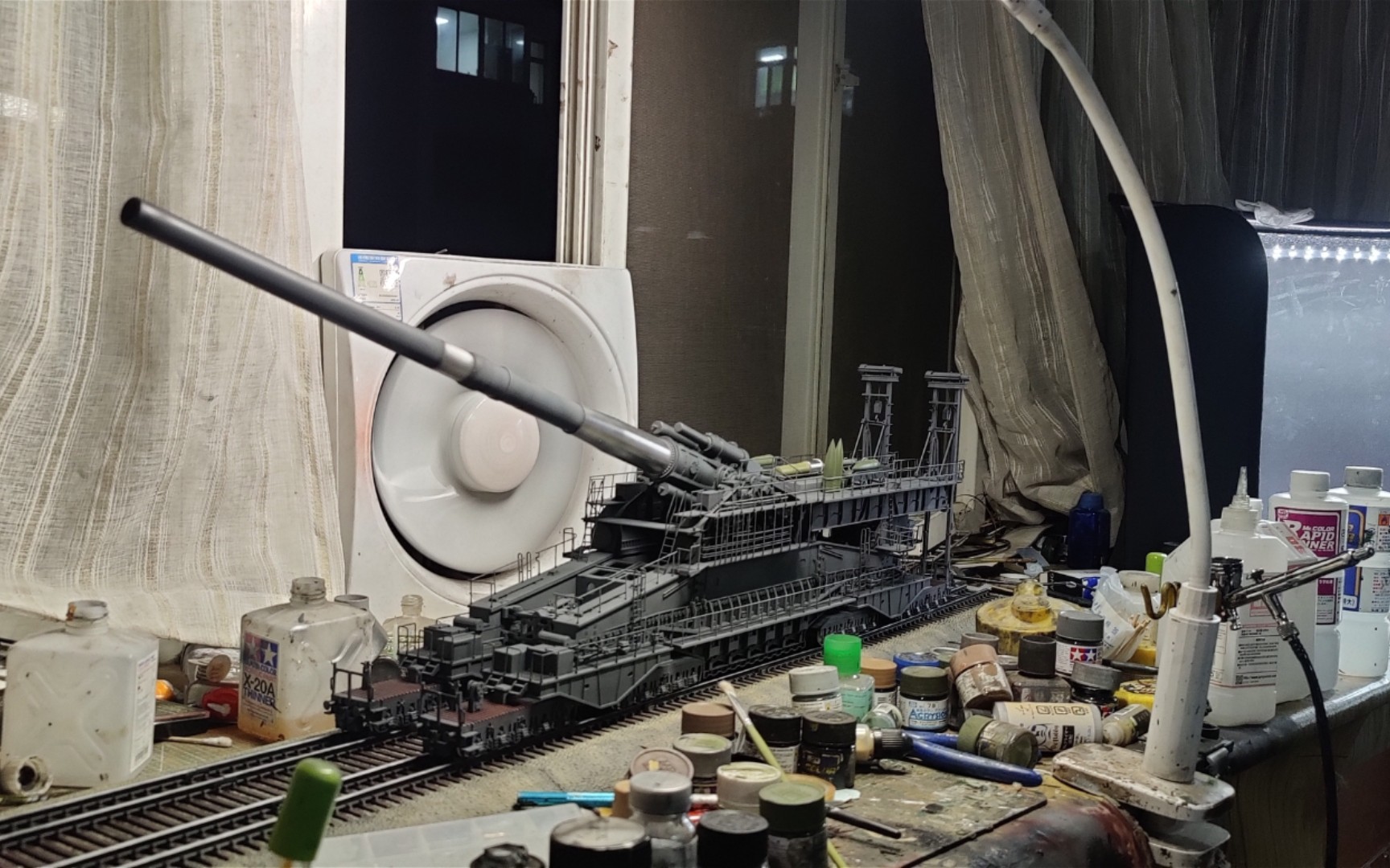 1/72多拉列车炮模型制作完整版_哔哩哔哩_bilibili