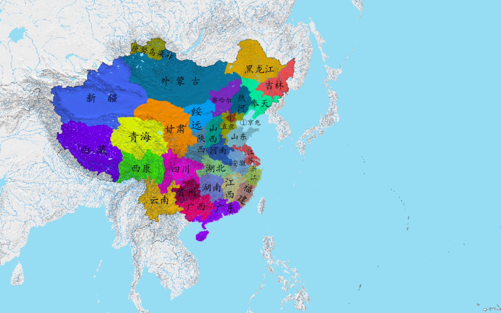 【历史地图】「山海楼」民国十五年(1926年)行政区划哔哩哔哩bilibili