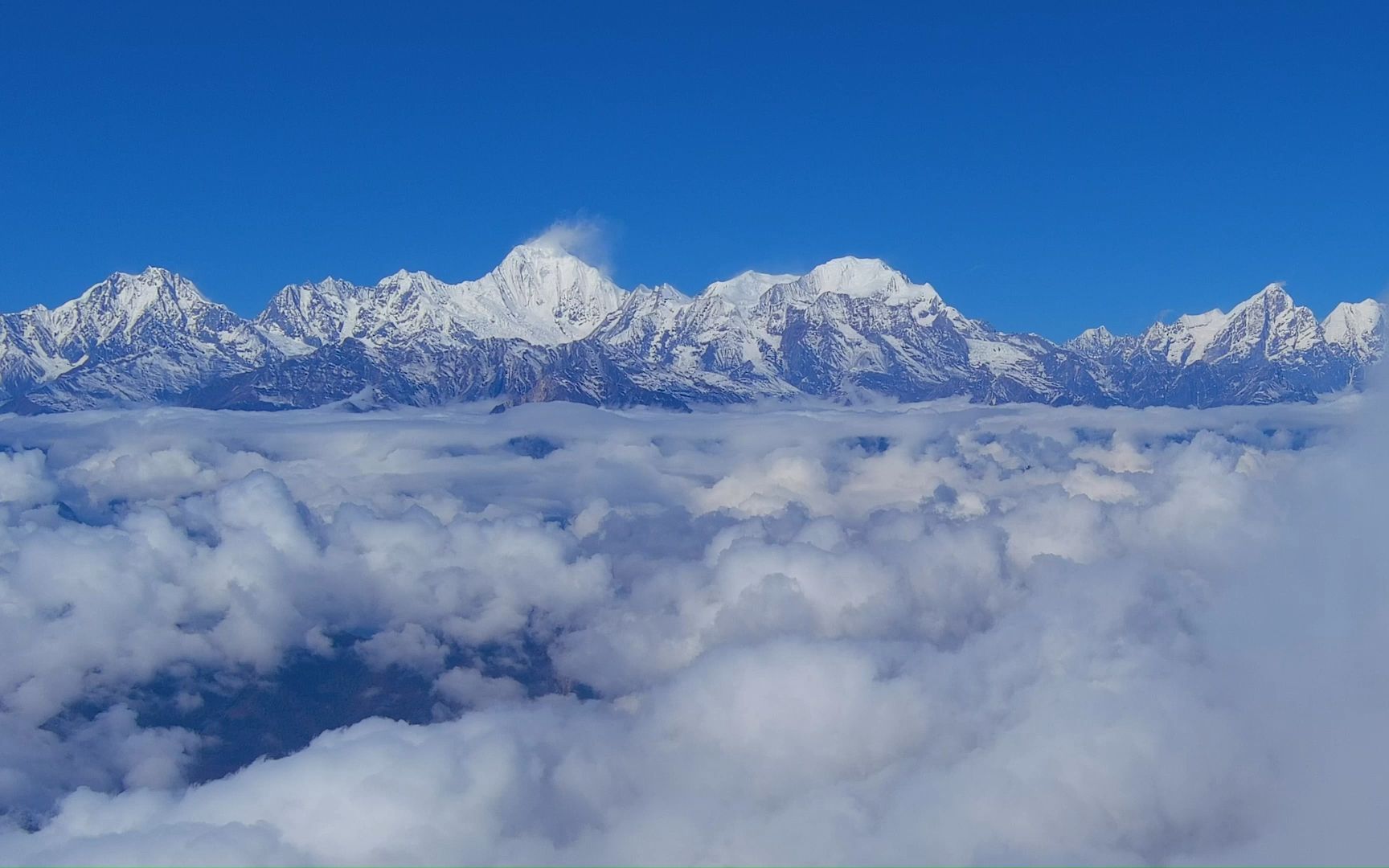 王岗坪看贡嘎山图片