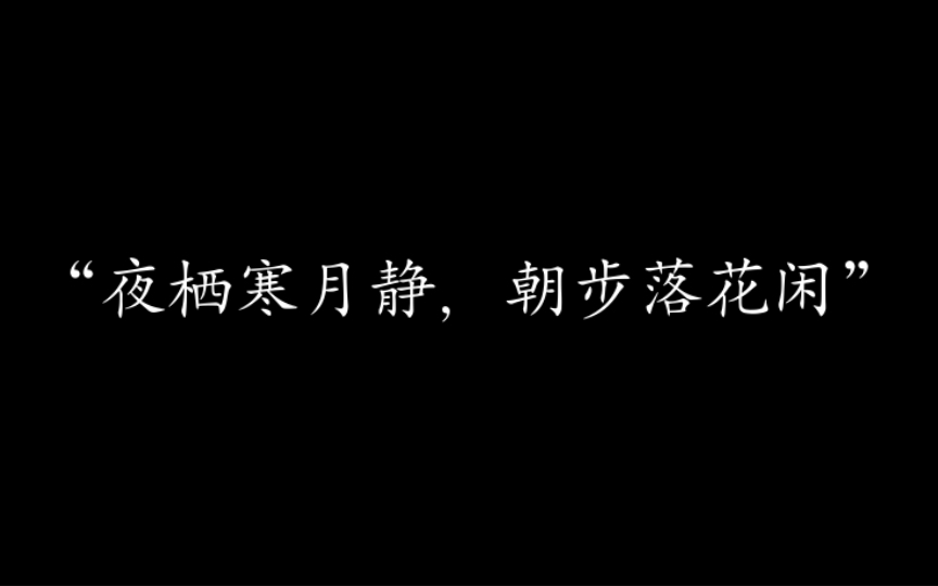 [图]“夜栖寒月静，朝步落花闲”｜李白的那些神作