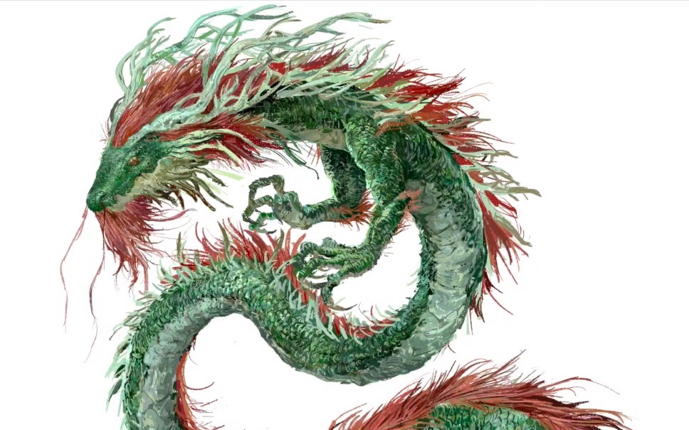 青龙 造型概念 procreate