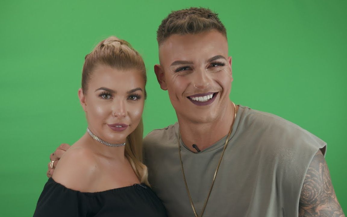 alexoliviabowen女朋友给我化妆挑战loveisland高人气couple