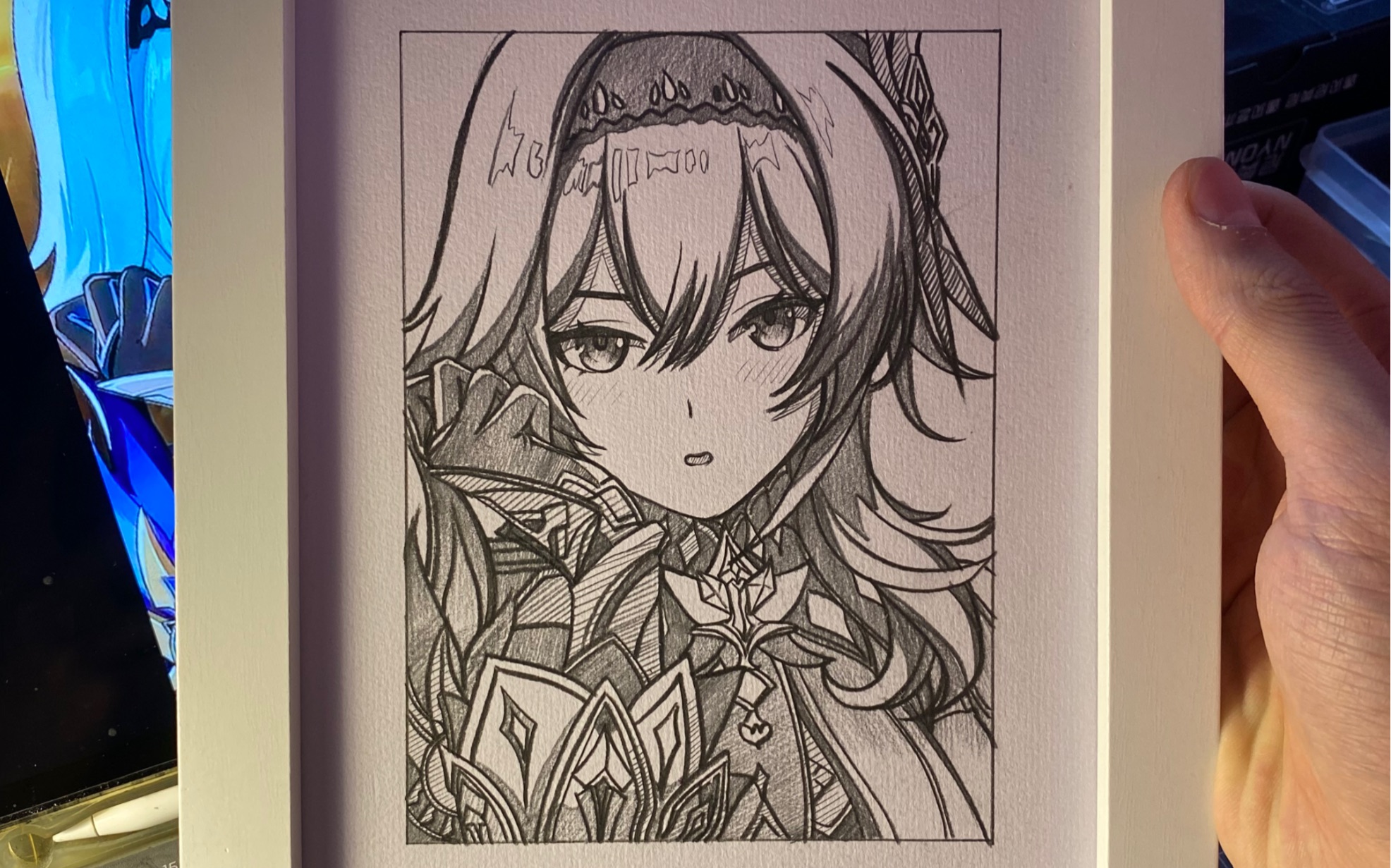 日常瞎画 #优菈·劳伦斯 #原神 下一个画谁?