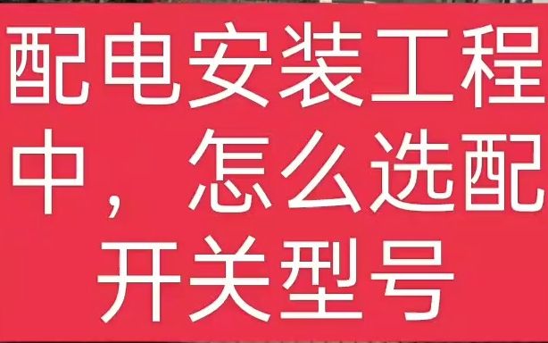 【电工技术】工厂,工地,安装配电箱时,配电箱里面开关如何选配#电工#配电柜#控制柜哔哩哔哩bilibili